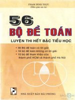 56 bộ đề toán luyện thi hết bậc tiểu học 