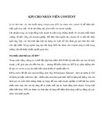 KPI cho nhân viên content