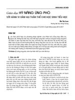 Giáo dục kỹ năng ứng phó với hành vi xâm hại thân thể cho học sinh tiểu học