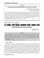 Nhà văn Vũ Hạnh: Lý luận, phê bình, nghiên cứu, sáng tác