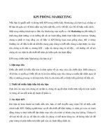 KPI phòng Marketing