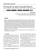 Mở rộng đào tạo ngành công nghệ thông tin theo hướng thị giác máy tính, học máy, công nghệ robot trong cách mạng công nghệ 4.0