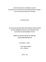 Phân tích cách dịch anh việt các thuật ngữ chuyên ngành điện điện tử 