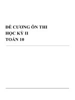 Đề cương ôn tập HK2 môn Toán 10   So 3 28tr