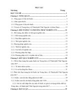 Phân tích thực trạng tồn trữ thuốc tại trung tâm y tế thành phố thái nguyên năm 2017