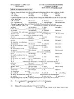 ĐỀ ÔN THI TUYỂN SINH VÀO 10 - CÓ ĐÁP ÁN