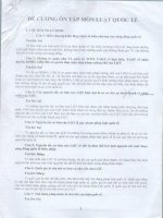 NHẬN ĐỊNH ĐÚNG SAI môn LUẬT QUỐC TẾ