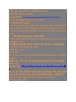 Tổng hợp kĩ thuật android nâng cao và sử dụng firebase