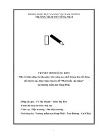 skkn một số biện pháp chỉ đạo giáo viên nâng cao chất lượng làm đồ dùng đồ chơi thực hiện chuyên đề “ phát triển vận động” tại trường mầm non 