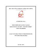 Phân phối tiền lương tại Ban Khách hàng tổ chức doanh nghiệp – VNPT Vinaphone (Luận văn thạc sĩ)