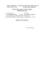 BÀI THU HOẠCH THỰC TẬP TỐT NGHIỆP KẾ TOÁN TIỀN LƯƠNG VÀ CÁC KHOẢN TRÍCH THEO LƯƠNG