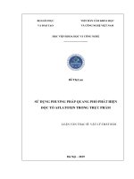 Sử dụng phương pháp quang phổ phát hiện aflatoxin trong thực phẩm (Luận văn thạc sĩ)