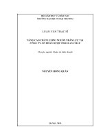 luận văn thạc sĩ nâng cao chất lượng nguồn nhân lực tại công ty cổ phần dược phẩm an châu  