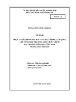 sáng kiến kinh nghiệm một số bienj pháp giúp trẻ 45 tuổi học tốt môn toán ở trường mầm non