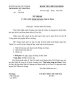 Tờ trình đề nghị huyện đoàn hỗ trợ tập huấn công tác đoàn tập huấn công tác đoàn