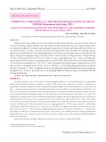 Nghiên cứu ảnh hưởng của mật độ lên kết quả ương ấu trùng tôm hề (Hymenocera picta Dana, 1852)