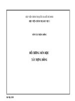 Đề cương môn học Xây dựng Đảng