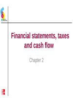 Lecture Essentials of corporate finance (2/e) – Chap 2: Financial statements, taxes and cash flow
