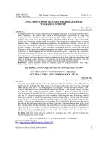 Using mind maps in teaching english grammar to grade 10 students