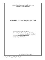 Skkn một số biện pháp tổ chức có hiệu quả các hoạt động  trải nghiệm sáng tạo cho học sinh trường tiểu học khánh nhạc a, huyện yên khánh 