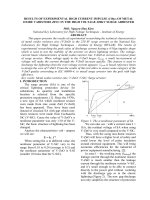 Results of experimental high current impulse 4 10s of metal oxide varistors zinc in the high voltage 220KV surge arrester