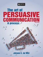 The art of persuasive communication, fourth edition 
