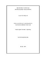 luận văn thạc sĩ nâng cao năng lực cạnh tranh của ngân hàng shinhan việt nam 