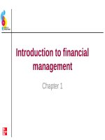 Lecture Essentials of corporate finance (2/e) – Chap 1: Introduction to financial management