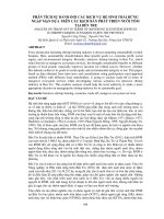 Phân tích sự đánh đổi các dịch vụ hệ sinh thái rừng ngập mặn dựa trên các kịch bản phát triển nuôi tôm tại Bến Tre