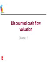 Lecture Essentials of corporate finance (2/e) – Chap 5: Discounted cash flow valuation