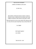 DEVELOPING LOWER SECONDARY SCHOOL STUDENTS’ INTERCULTURAL COMPETENCE BY INTERACTION WITH FOREIGN STUDENTS USING SKYPE IN ENGLISH CLASSES 