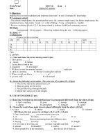 Bộ đề kiểm tra 1 tiết, học kì  tiếng anh 7 thí điểm cả năm (kèm link tải audio ở trang cuối)