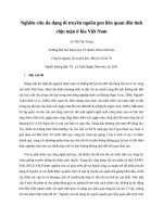 Nghiên cứu đa dạng di truyền nguồn gen liên quan đến tính chịu mặn ở lúa việt nam