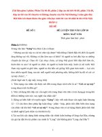 Bộ đề , đáp án thi lớp 10 THPT  môn Ngữ văn