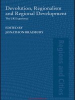 Devolution  regionalism and regional development 