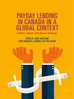 Payday lending in canada in a global context a mature industry with chronic challenges 