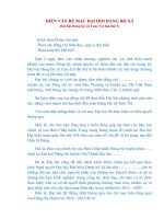 DIỄN VĂN BẾ MẠC ĐẠI HỘI ĐẢNG BỘ XÃ