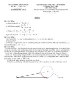 Đề thi tuyển sinh vào lớp 10 THPT năm 2019-2020 môn Toán có đáp án - Sở GD&ĐT Bà Rịa - Vũng Tàu