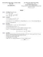 Đề thi tuyển sinh vào lớp 10 THPT năm 2019-2020 môn Toán có đáp án - Sở GD&ĐT Bạc Liêu