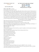 Đề thi tuyển sinh vào lớp 10 THPT năm 2019-2020 môn Ngữ văn có đáp án - Sở GD&ĐT Hà Nam