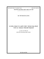 Sự hòa nhập của kiến trúc thuộc địa Pháp với các thuộc tính đô thị Huế