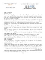 Đề thi tuyển sinh vào lớp 10 THPT năm 2019-2020 môn Ngữ văn có đáp án - Sở GD&ĐT Đắk Lắk