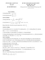 Đề thi tuyển sinh vào lớp 10 THPT năm 2019-2020 môn Toán có đáp án - Sở GD&ĐT Hà Nam