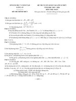 Đề thi tuyển sinh vào lớp 10 THPT năm 2019-2020 môn Toán có đáp án - Sở GD&ĐT Long An