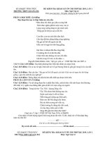 Đề thi thử THPT Quốc gia lần 1 môn Ngữ văn năm 2019-2020 có đáp án - Trường THPT Quang Hà