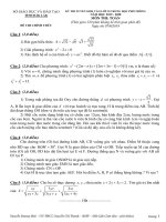 Đề thi tuyển sinh vào lớp 10 THPT năm 2019-2020 môn Toán có đáp án - Sở GD&ĐT Đắk Lắk