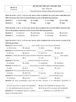 Megabook   20 đề tiếng anh   dương thị hương đề số 12   (lời giải chi tiết) 