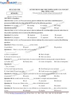 de luyen thi thpt quoc gia mon anh co loi giai chi tiet de so 1 