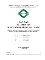Báo cáo đề án môn học