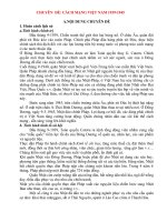 Báo cáo chuyên đề trên trường học kết nối và sinh hoạt chuyên môn:  Chuyên đề cách mạng việt nam giai đoạn 1939 1945, có bảng mô tả các mức độ kiến thức